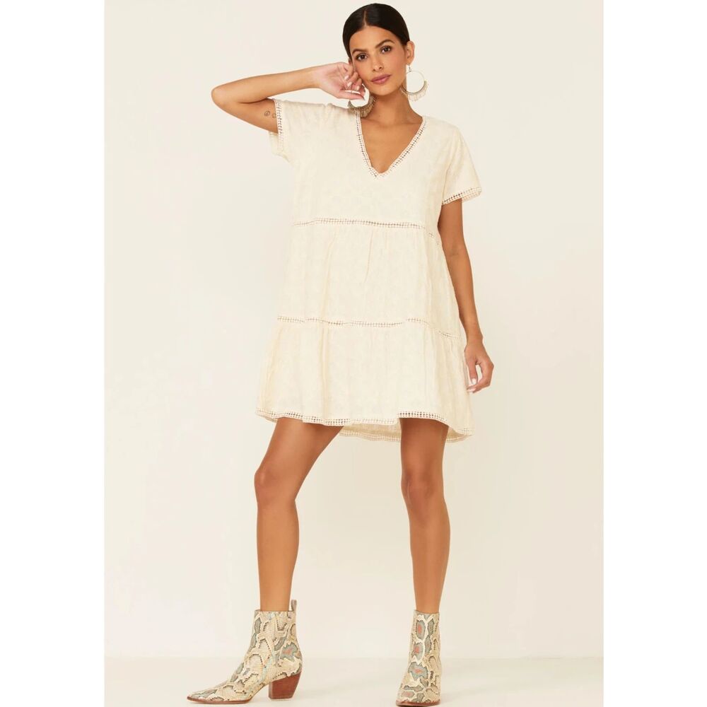 Show Me Your Mumu Midsummer Lined Ivory Cia Mini Dress Women's Size XS NWT
